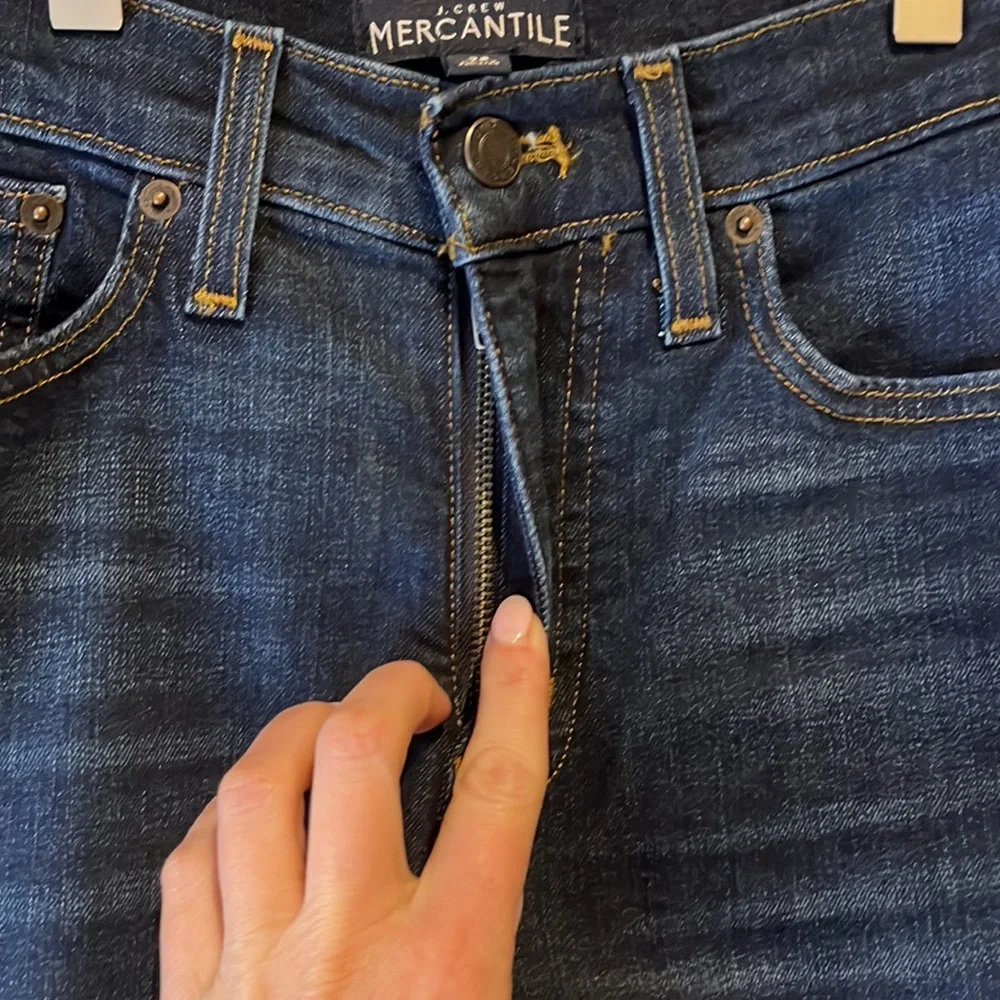 J. Crew Mercantile Jeans Crop Dark Wash, Size 28 - Picture 3 of 9